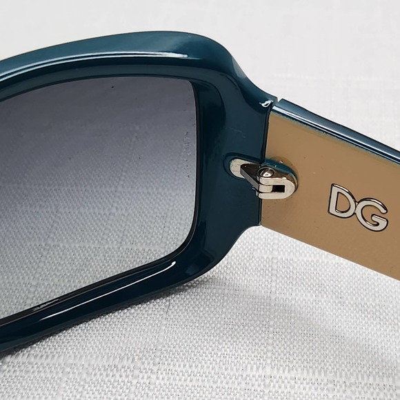 Dolce & Gabbana Turquois Crystal Sunglasses DG 6042-B 810/8G w Case Box Plastic - Picture 5 of 12